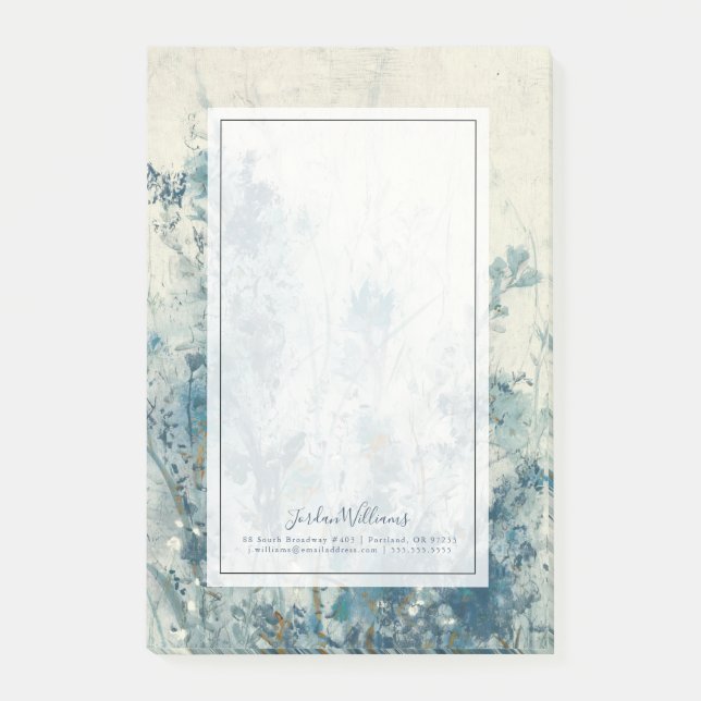 Notas Post-it® Primavera Azul (Anverso)