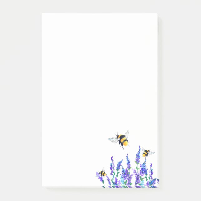 Notas Post-it® Primavera de abejas (Anverso)