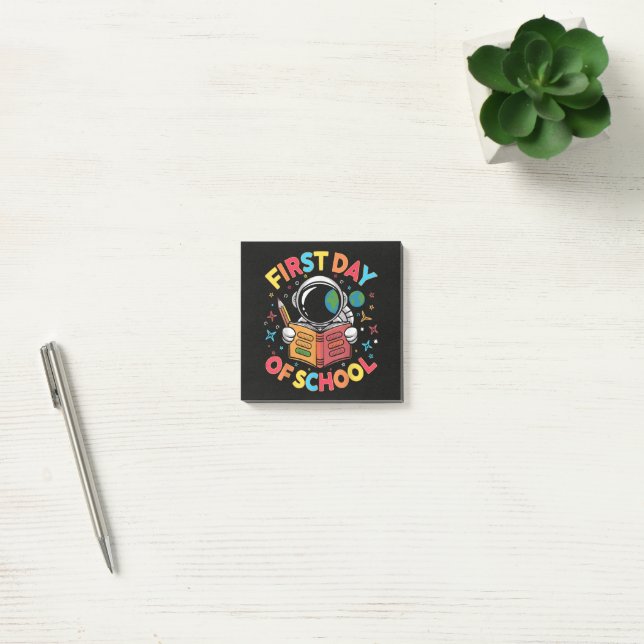 Notas Post-it® Primer Día de Escuela Astronauta Espacio Regreso a (Oficina)