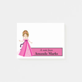 Notas Post-it® Princesa rosa personalizada