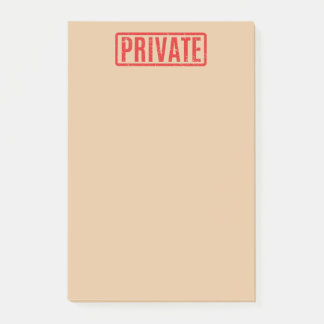 Notas Post-it privadas selladas