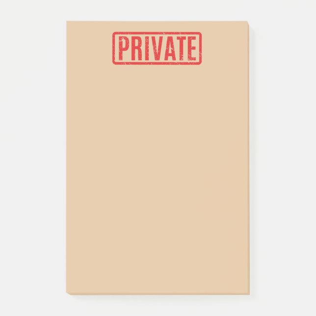 Notas Post-it privadas selladas (Anverso)