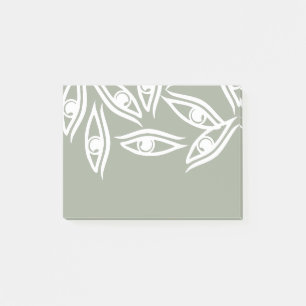 Notas Post-it® Producto de patrón de ojo funky