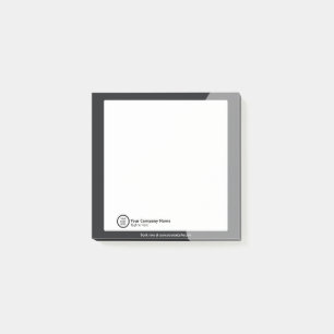 Notas Post-it® Profesional del logotipo de la Compañía de Persona