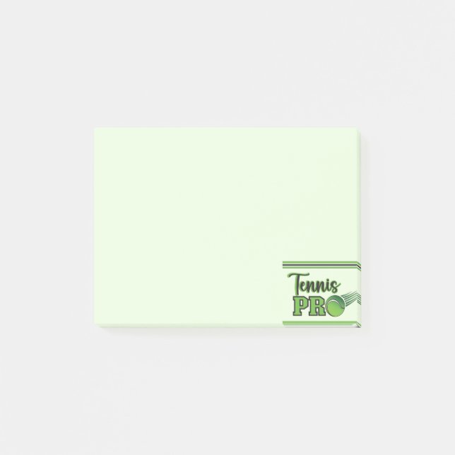 Notas Post-it® Profesional del Tenis (Anverso)