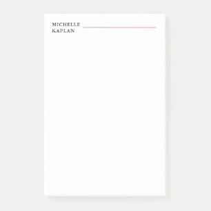 Notas Post-it® Profesional moderno en blanco y negro exclusivo