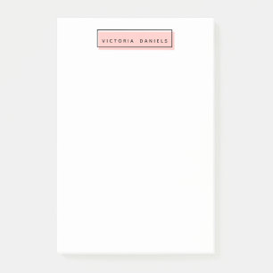 Notas Post-it® Profesional personalizado el femenino del rosa