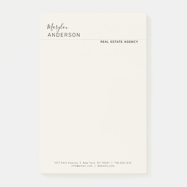 Notas Post-it® Profesional - UNISEX (Anverso)