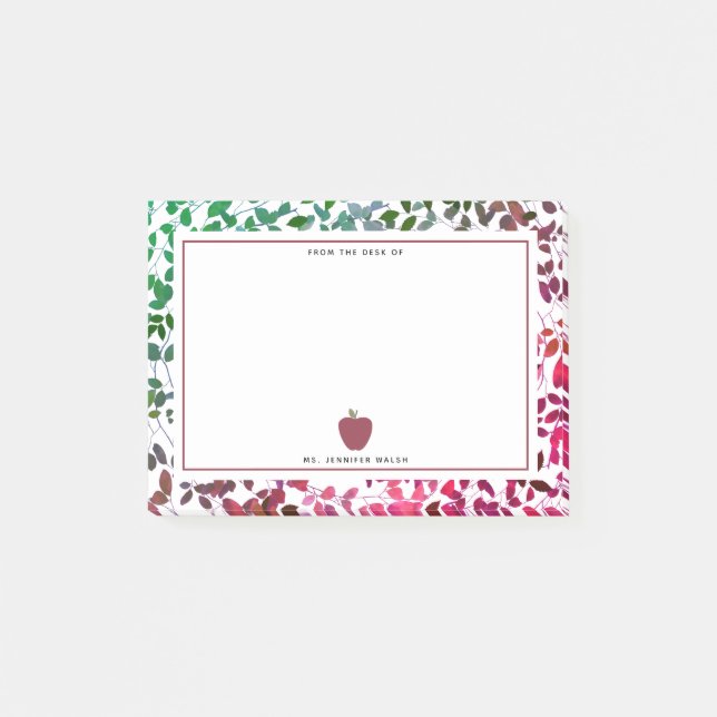 Notas Post-it® Profesor botánico de Boho Apple (Anverso)