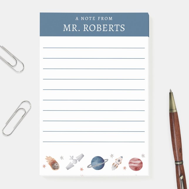 Notas Post-it® Profesor de ciencias del espacio y los planetas en (Subido por el creador)