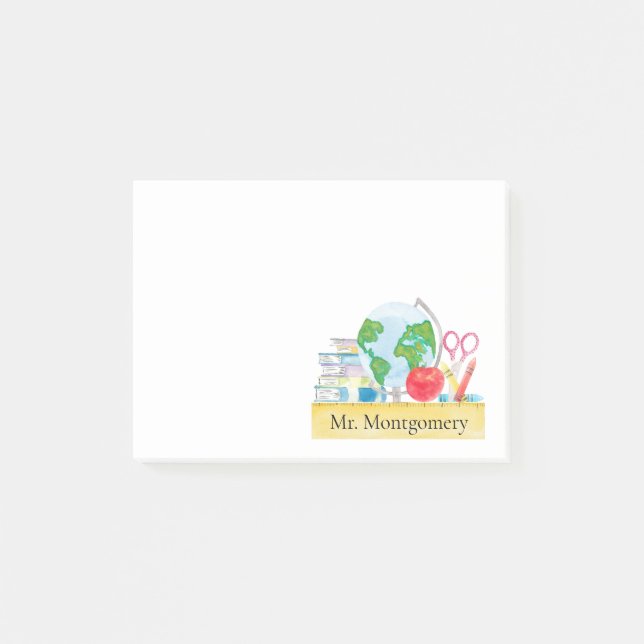 Notas Post-it® Profesor de Historia Geografía (Anverso)