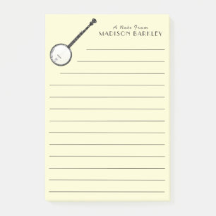 Notas Post-it® Profesor de Música Banjo