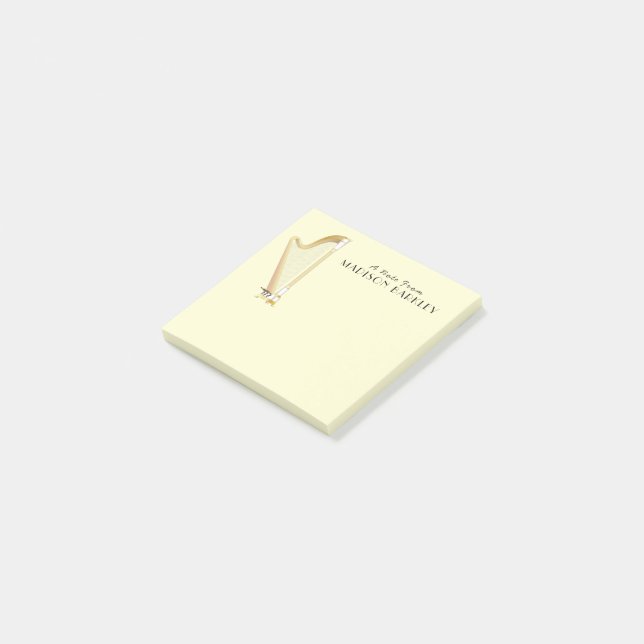 Notas Post-it® Profesor de Música Harp (En perspectiva)