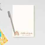 Notas Post-it® Profesor moderno Nombre personalizado Boho Arcoiri<br><div class="desc">¡Viva el Teach! El nombre personalizado Boho Earth Tone Rainbow Sun Teacher Post-it Notes es un regalo único y elegante que combina elementos bohemios y terrenales con un sol arcoiris vibrante. Además de la impactante gráfica, las notas Post-it también pueden ser personalizadas con su propio nombre, convirtiéndolo en una pieza...</div>