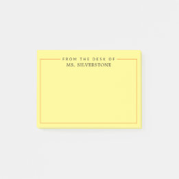 Notas Post-it® Profesor Personalizado Desde La Mesa De