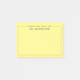 Notas Post-it® Profesor Personalizado Desde La Mesa De