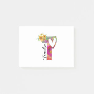 Notas Post-it® Profesora de Flores de Arte