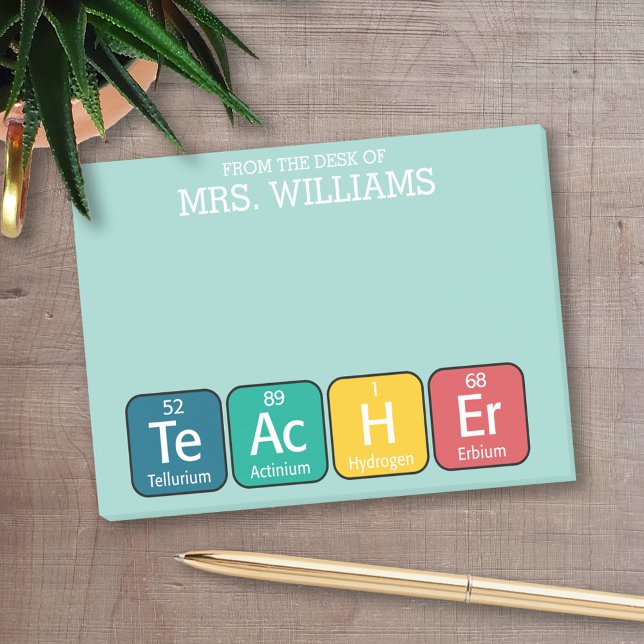 Notas Post-it® Profesora de ortografía - lindo (Personalized Post-it Notes for Teachers)