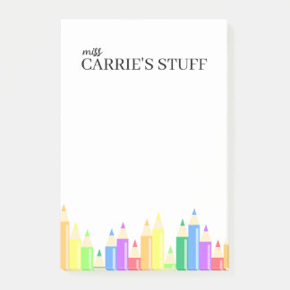 Notas Post-it® Profesora educativa personalizada