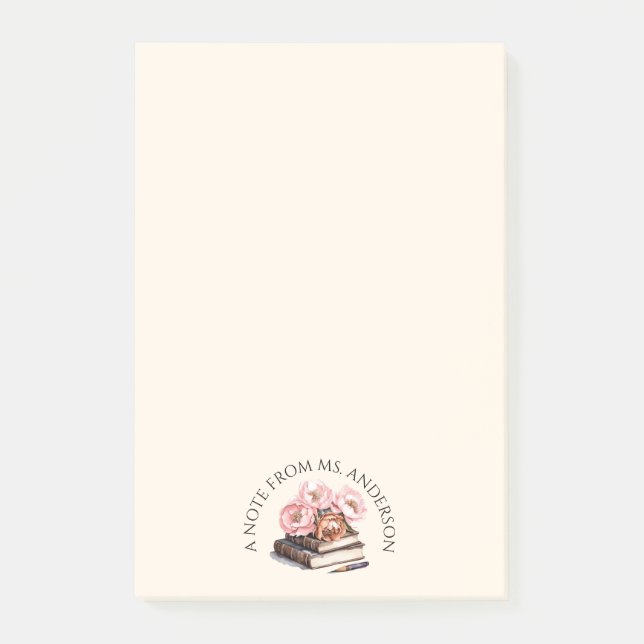 Notas Post-it® Profesora personalizada (Anverso)