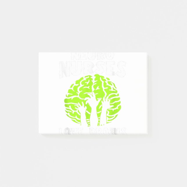Notas Post-it® Profesores de ciencia divertidos aman a los cerebr (Anverso)