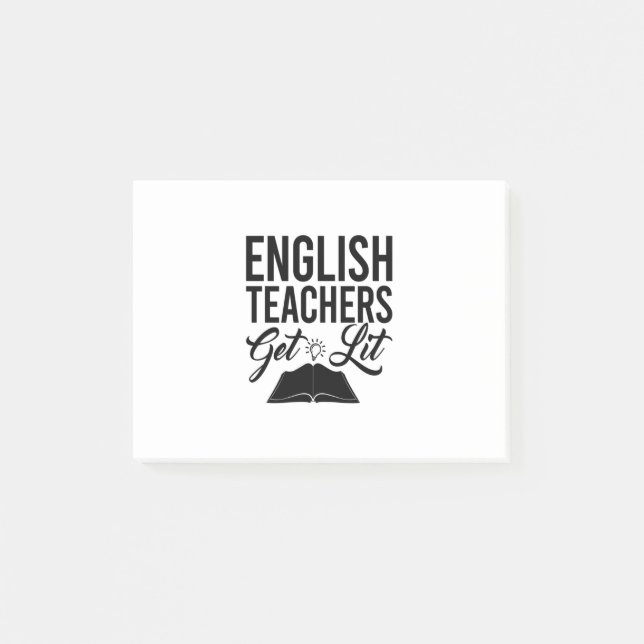 Notas Post-it® Profesores de inglés reciben luz (Anverso)
