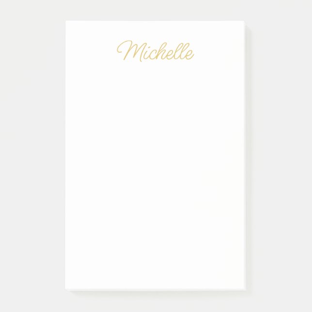 Notas Post-it® Professional Classical Minimalist Plain Own Name (Anverso)