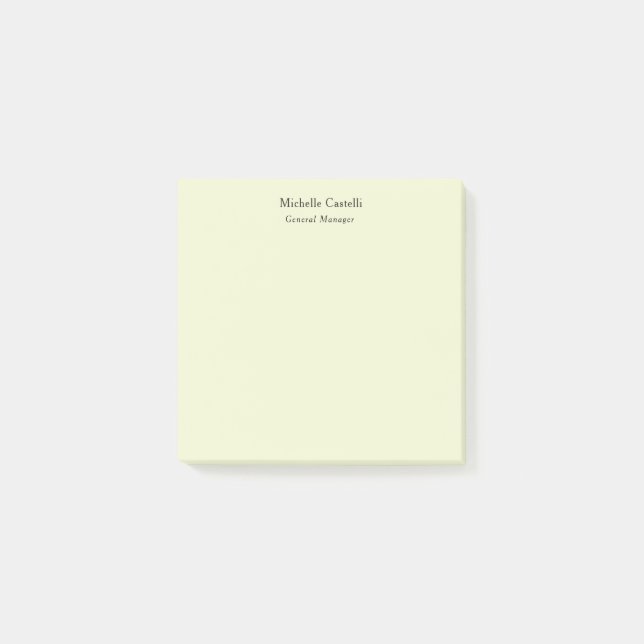 Notas Post-it® Professional Unique Classical Plain (Anverso)