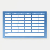 Programa escolar semanal simple de Blue Ombre