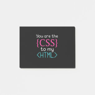 Notas Post-it® Programador Usted Es El Css A Mi Html