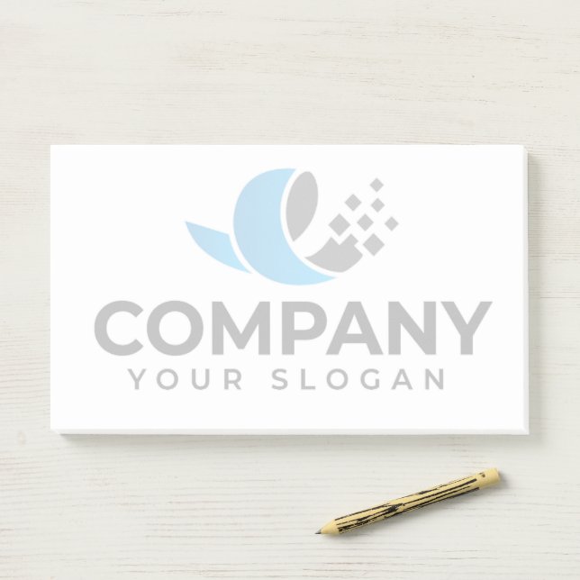 Notas Post-it® Promocional de la empresa personalizada (En escritorio)