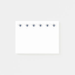 Notas Post-it® Protección de los ojos azules frente al mal de lo