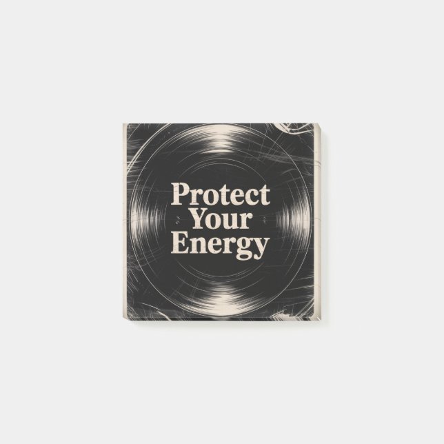 Notas Post-it® Protege Tu Energía (Anverso)