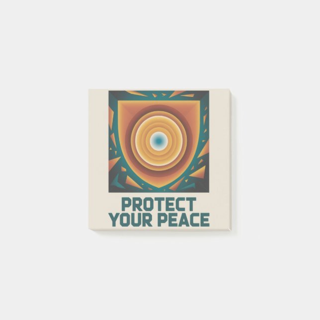 Notas Post-it® Protege Tu Paz (Anverso)