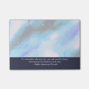 Notas Post-it® Proverbio nativo americano Inspirador sabio dicien