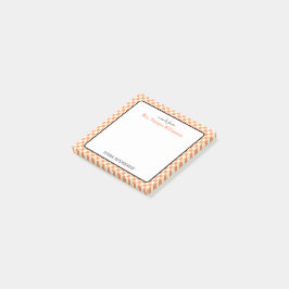 Notas Post-it® Psicólogo Escolar Patrón de Cuadro Retro Personali