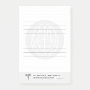 Notas Post-it® Psiquiatra psicóloga Personalizable en curso