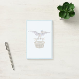 Notas Post-it® Pteranodon Llevando Una Cesta
