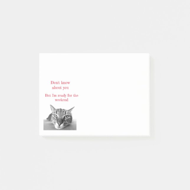 Notas Post-it® Publica Notes-Funny Cat (Anverso)