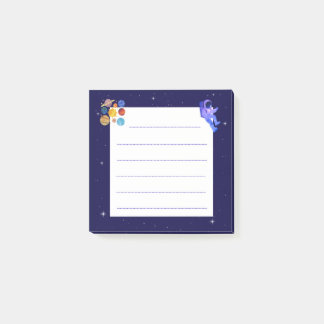 Notas Post-it® Publicación espacial de astronauta del planeta del