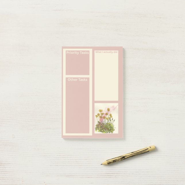 Notas Post-it® Publicación grande con lapiceros amarillos (Escritorio)