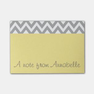 Notas Post-it® Publicación personalizada de oficina amarilla en n