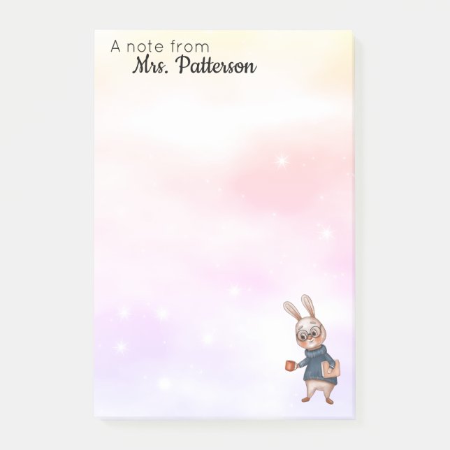 Notas Post-it® Publicación personalizada de regalo de profesor no (Anverso)