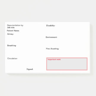 Notas Post-it® Publicaciones de la documentación de la enfermería