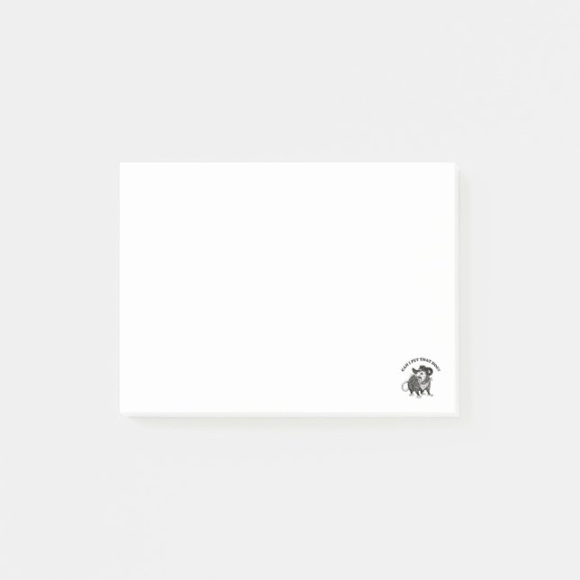 Notas Post-it® ¿Puedo acariciar a ese perro? Meme divertido de za (Anverso)