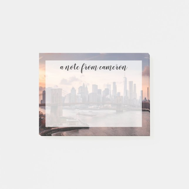 Notas Post-it® Puente de Brooklyn y Lower Manhattan (Anverso)