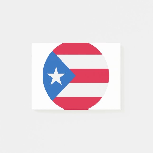 Notas Post-it® Puerto Rico Flag (Anverso)