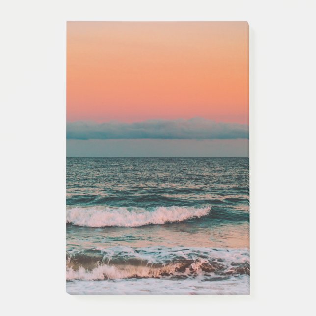Notas Post-it® puesta de sol sobre el mar (Anverso)