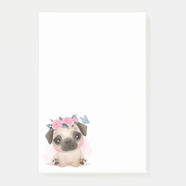 Notas Post-it® Pug. cuajo (Anverso)