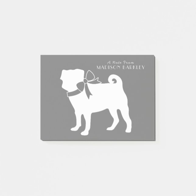 Notas Post-it® Pug Dog Puppy Post-it Notes (Anverso)